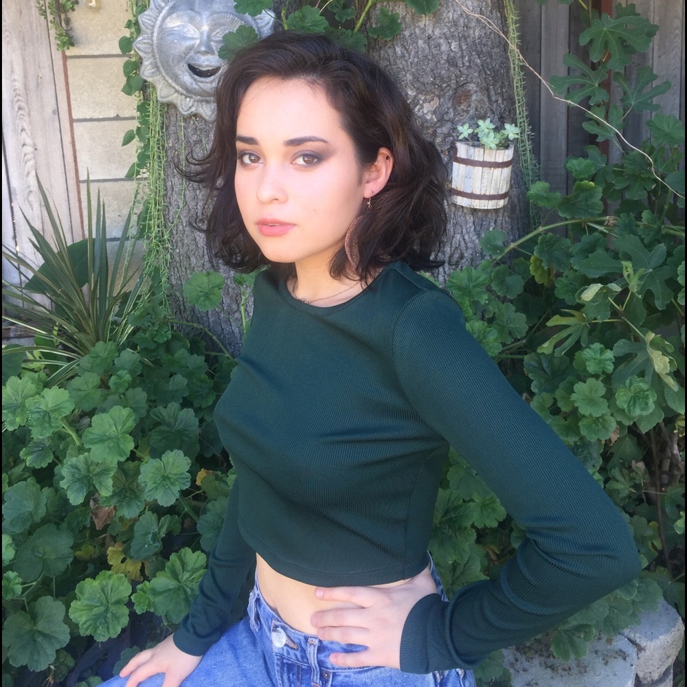 Long Sleeve Crop Top F21